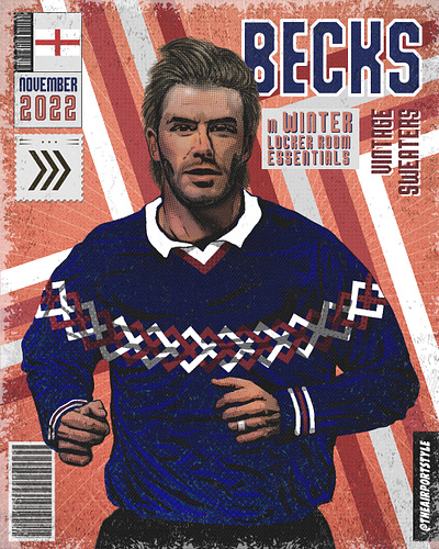 Beckham - Retro Comic poster for Airport Style adobe illustrator adobe photoshop art artwork design digital art digital illustration graphic design illustration