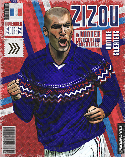 Zizou - Retro comic poster for Airport Style adobe illustrator adobe photoshop art artwork design digital art digital illustration illustration