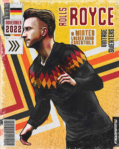 Marco Reus - Retro Comic style poster for Airport Style adobe illustrator adobe photoshop art artwork design digital art digital illustration illustration