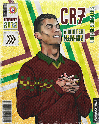 CR7 - Retro Comic poster for Airport Style adobe illustrator adobe photoshop art artwork design digital art digital illustration illustration