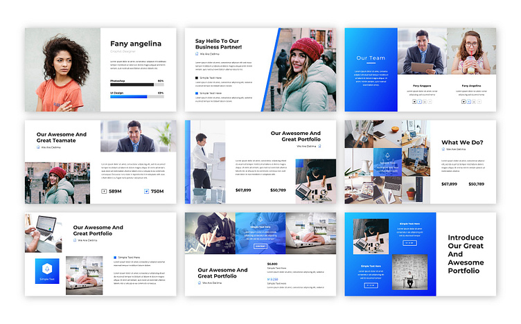 Delima Business Presentation Template by SuperSonic_Studio on Dribbble