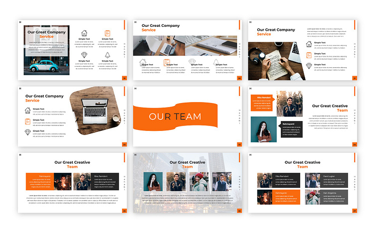 Hanabi Creative Presentation Template by SuperSonic_Studio on Dribbble