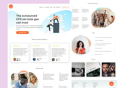 Consulty - Your personal CFO cfo consultancy consultancy firm consultancy web design consultant consultant landing page landing page landing page design ui uiux web design