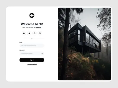 Login form clean design form login ui ux web