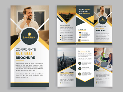 Trifold Brochure Template bifold booklet brochure brochure design brochures business infographic business proposal business resume company profile corporate flyer corporate identity cover letter design designed expert resume flyer flyer design leaflet trifold trifold design trifold flyer