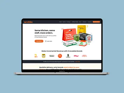 Nextbite website design graphic design ui website design