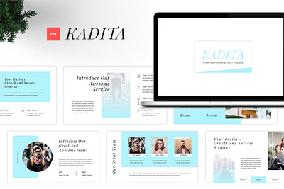 Kadita Creative Presentation Template agency animation business creative design graphic design modern powerpoint presentation typography ui unique