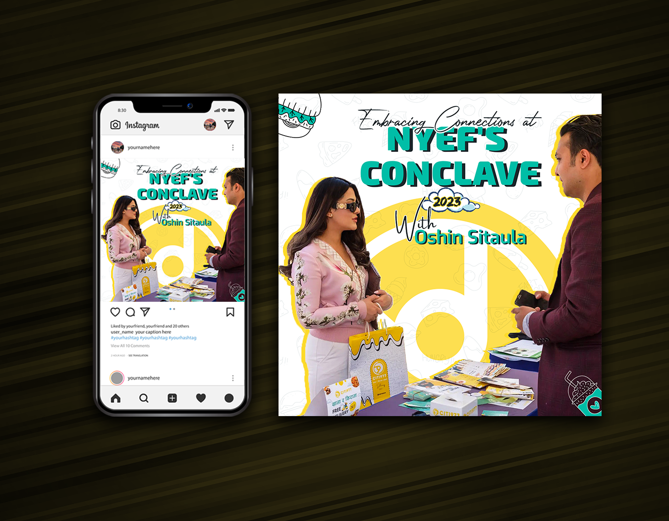 NYEF'S Conclave 2030 Social Media Post Design branding design event post design graphic design illustration marketing post design poster design social social medai social media design trending design