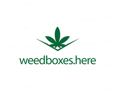 weed box logo design logo art