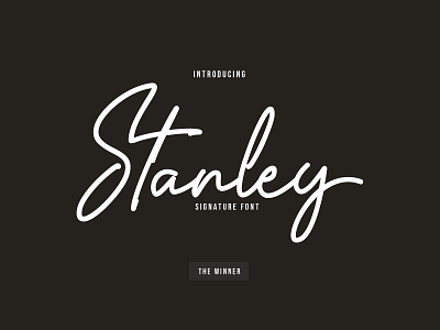 Stanley Font by The1stWinner | Abishay Azarya W. S. on Dribbble