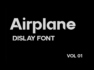 Airplane Font text