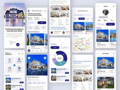 Real Estate App Ui Concept apartment app app design mobile mobile app real estate real estate website ui ux web design