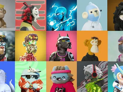 3d Characters 3d 3d character character nft vector