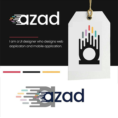 azad logo app branding design graphic design illustration logo typography ui ux vector