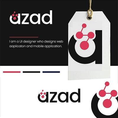 azad logo app branding design graphic design illustration logo typography ui ux vector