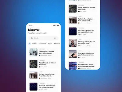 DailyUI 094 - News 3d animation branding design graphic design illustration logo ui ux vector