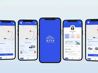 Concept UI Design of Taxi Booking App animation app branding design graphic design illustration taxi app taxi booking app ui ui ux