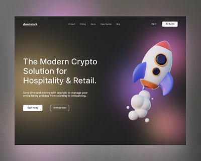 Crypto Landing Page Hero section crypto landing page hero section