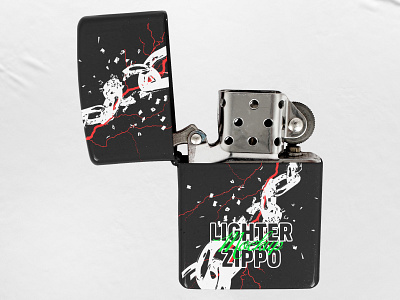 Lighter Zippo - Mockup accessories branding design flame graphic design lighter mockup zippo