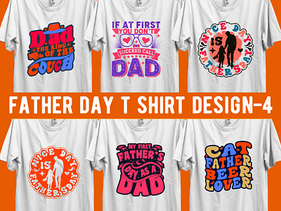 Father's day T-shirt designs bundle papa t shirt design