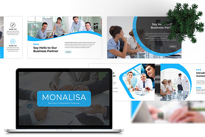 Monalisa Business Presentation Template agency animation business creative design graphic design modern powerpoint presentation typography ui unique