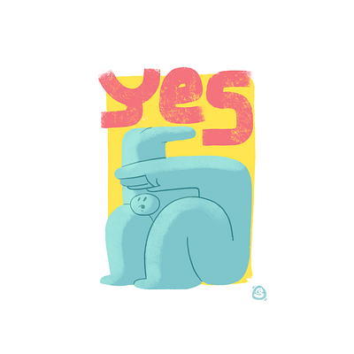 Yes YOU CAN! 2d art blog art editorial editorialillustration graphic design illustration procreate