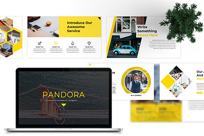 Pandora Creative Presentation Template agency animation business creative design graphic design modern powerpoint presentation typography ui unique