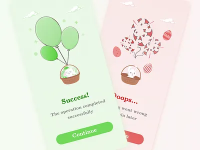 Daily UI #011 - Flash Message app branding daily ui design failed message flash message illustration logo success message ui ux vector