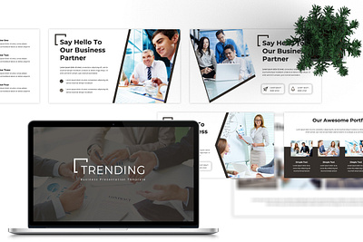 Trending Business Presentation Template agency animation business creative design graphic design modern powerpoint presentation typography ui unique