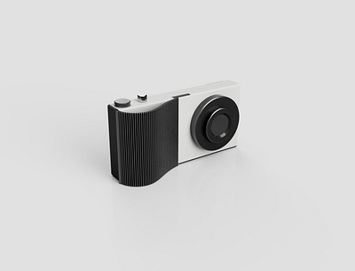 Camera with Foldable Grip 3d design illustration