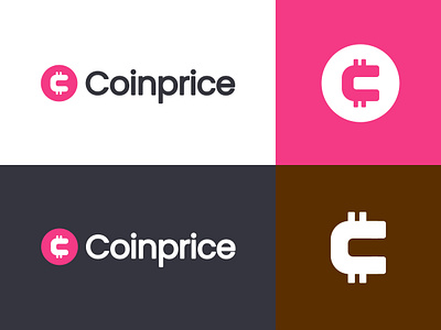 Coinprice Logo app branding design graphic design illustration logo typography ui ux vector