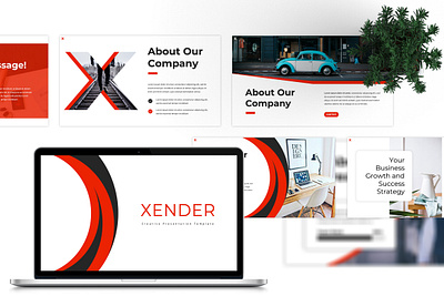 Xender Creative Presentation Template agency animation business creative design graphic design modern powerpoint presentation typography ui unique