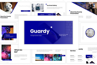 Guardy - Technology Presentation Template agency business creative design graphic design modern powerpoint presentation technology typography ui unique