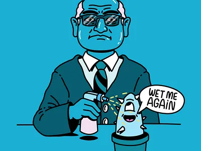 WET ME AGAIN character characterdesign digitalillustration draw drawing illustration wet wetme
