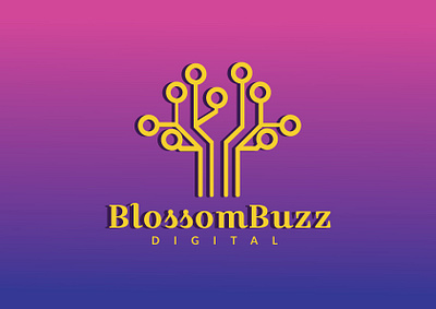 BlossomBuzz branding design graphic design illustration typography