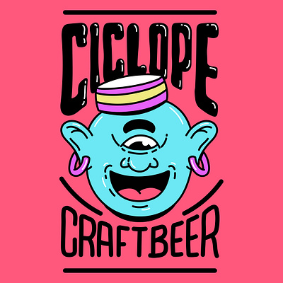 Ciclope 2d 2dillustration characterdesign characterr ciclope craftbeer etiqueta illustration label labeldesing