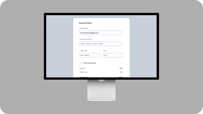 Credit Card Info & Checkout Page credit card checkout design figma mockup prototype user centered design user research uxui