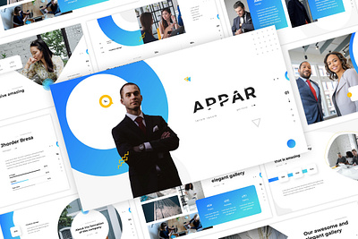 Appar - Business Presentation Template agency business company creative design graphic design modern powerpoint presentation typography ui unique