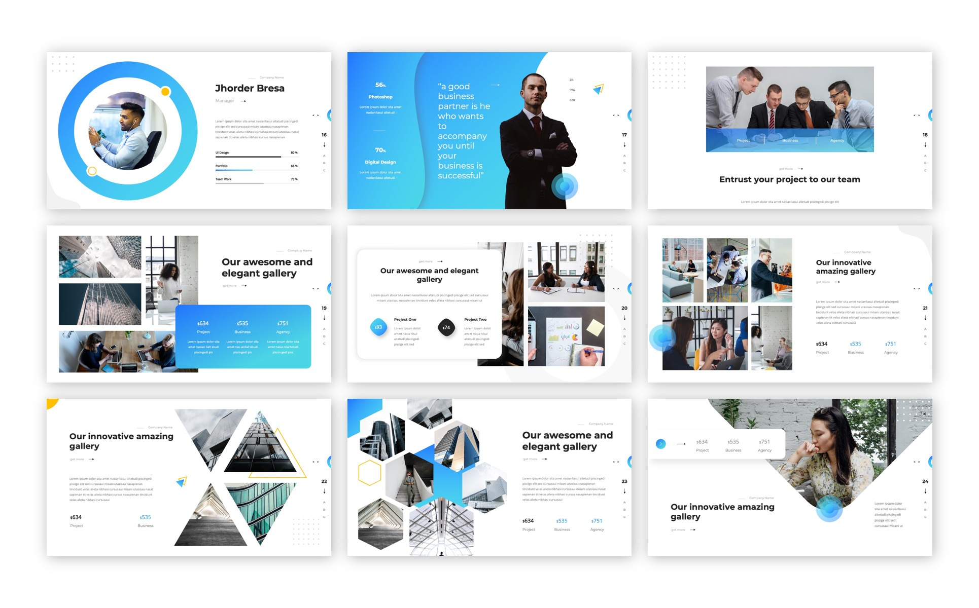 Appar - Business Presentation Template by SuperSonic_Studio on Dribbble