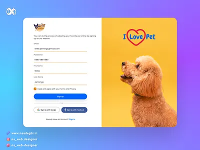 Sign Up - Daily UI 001 dailyui figmadesign signup ui uidesign ux webdesign