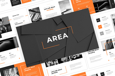 Area - Presentation Template agency business creative design graphic design modern powerpoint presentation typography ui unique