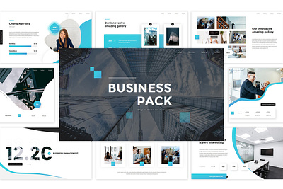 Business Pack Business Presentation agency business creative design graphic design powerpoint presentation typography ui