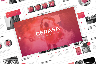 Cerasa - Creative Agency Presentation agency business creative design graphic design modern powerpoint presentation typography ui unique