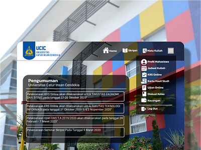 Re-Design Web Catur Insan Cendekia University branding design graphic design school ui university ux web