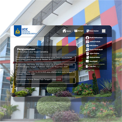 Re-Design Web Catur Insan Cendekia University branding design graphic design school ui university ux web