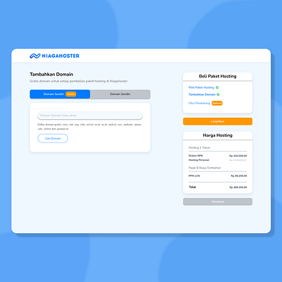 Re-Design Niagahoster Checkout