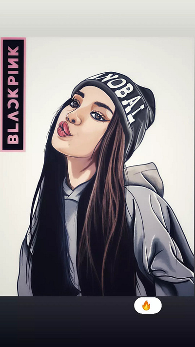 Lisa blackpink design graphic design illustration logo