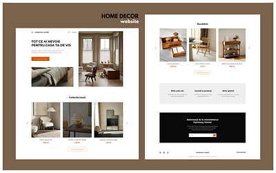 Home Decor website design figma web webdesign website