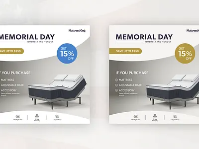 Instagram Post Design | Bed and Mattresses beds and mattresses brand awareness call to action color scheme digital advertising digital marketing engagement event design instagram post memorial day social media campaigns social media marketing social media post typography visual appeal visual content visual storytelling