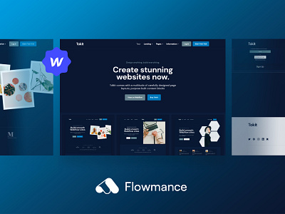 Tokit – SaaS Webflow Template agency template design webflow template websitedesign